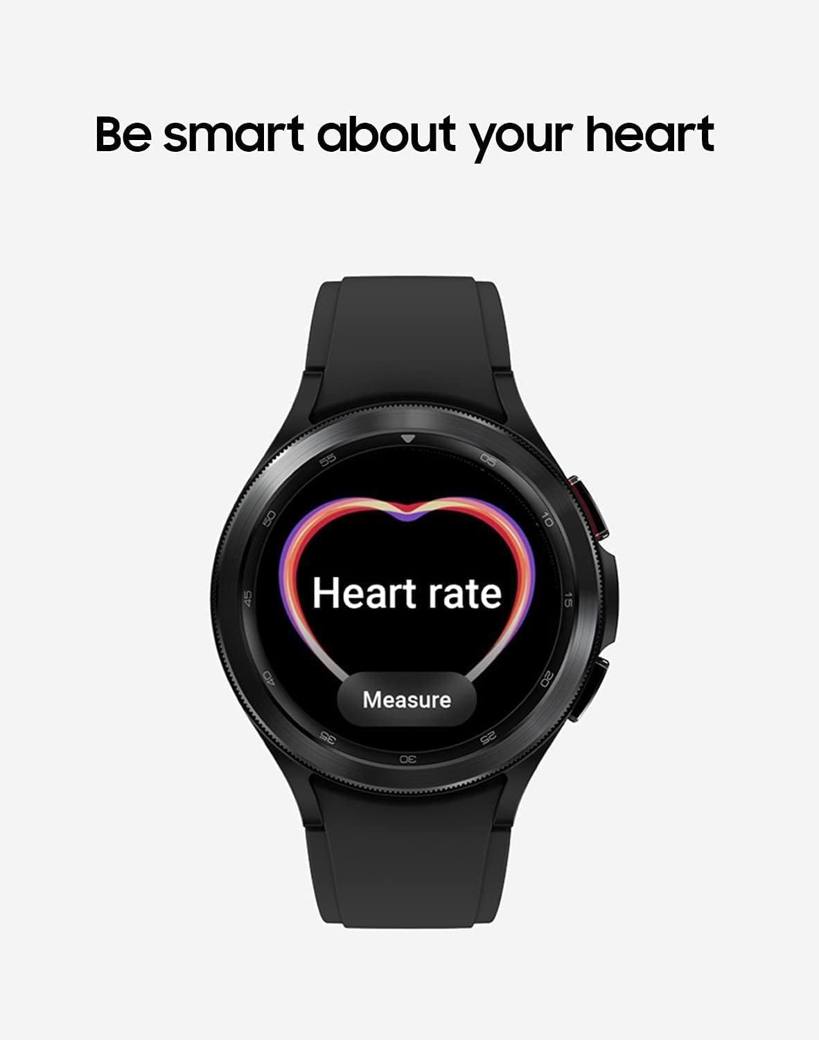Samsung Galaxy Watch 4 Classic 46mm Smartwatch with ECG Monitor Tracker for Health Fitness Running Sleep Cycles GPS Fall Detection LTE US Version, Black