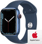 Apple Watch Series 7 [GPS + Cellular 45mm] Smart watch w/Blue Aluminum Case with Abyss Blue Sport Band. Fitness Tracker, Blood Oxygen & ECG Apps, Always-On Retina Display, Water Resistant AppleCare