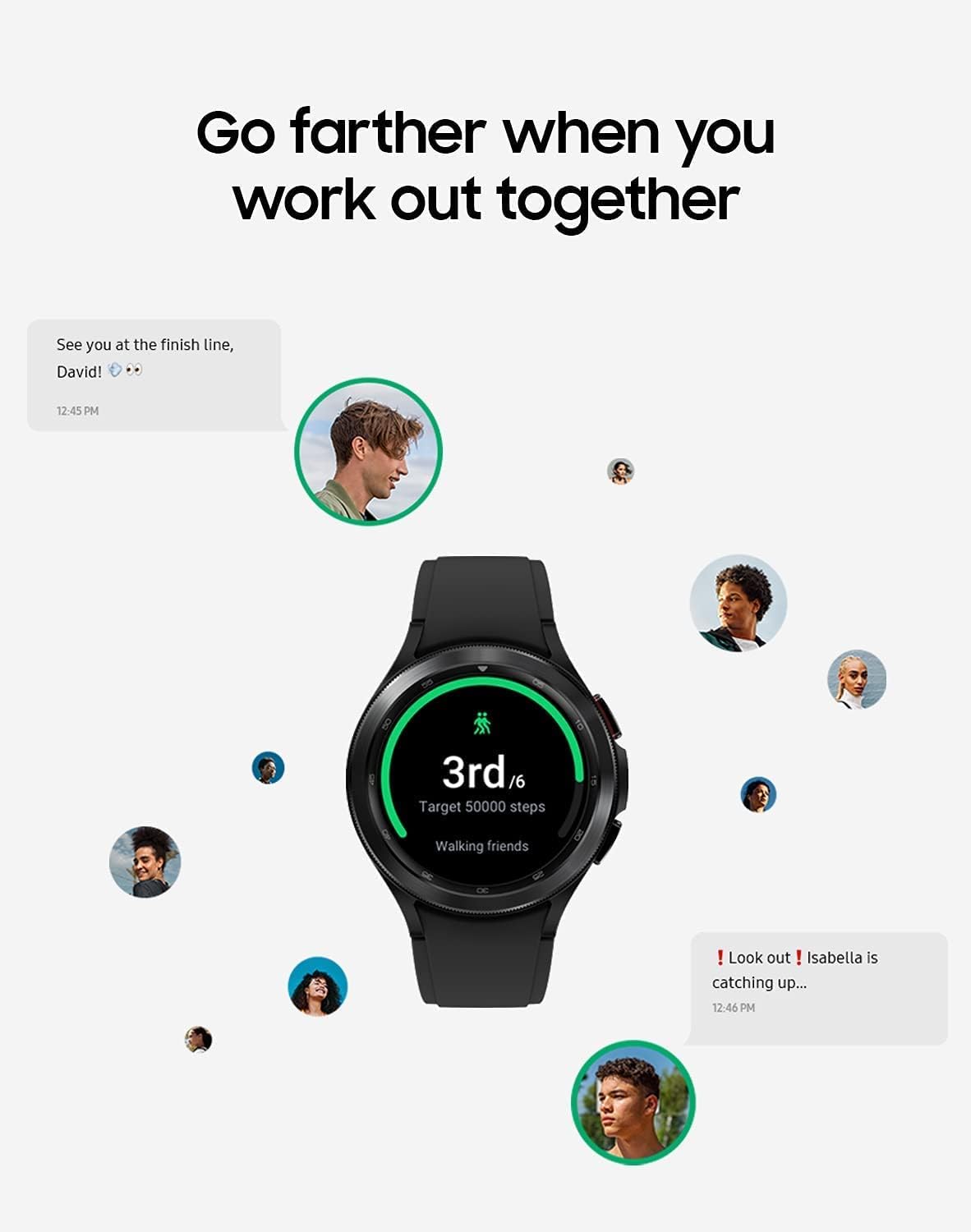 Samsung Galaxy Watch 4 Classic 46mm Smartwatch with ECG Monitor Tracker for Health Fitness Running Sleep Cycles GPS Fall Detection LTE US Version, Black