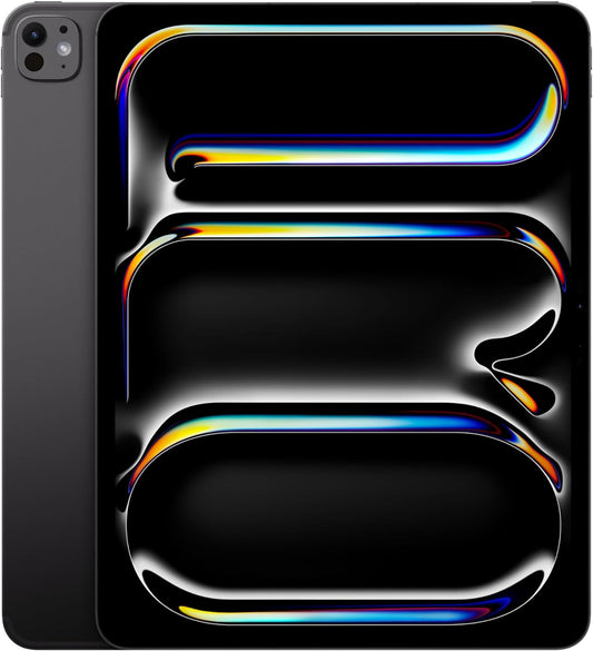 Apple iPad Pro 13-Inch (M4): Built for Apple Intelligence, Ultra Retina XDR Display, 1TB, 12MP Front/Back Camera, LiDAR Scanner, Wi-Fi 6E + 5G Cellular, Face ID, All-Day Battery Life — Space Black