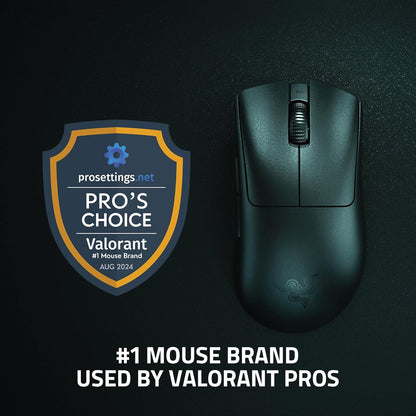 Razer DeathAdder V3 Pro Gaming Mouse: 63g Ultra Lightweight - Focus Pro 30K Optical Sensor - Fast Optical Switches Gen-3 - HyperSpeed Wireless - 5 Programmable Buttons - 90 Hr Battery - Black