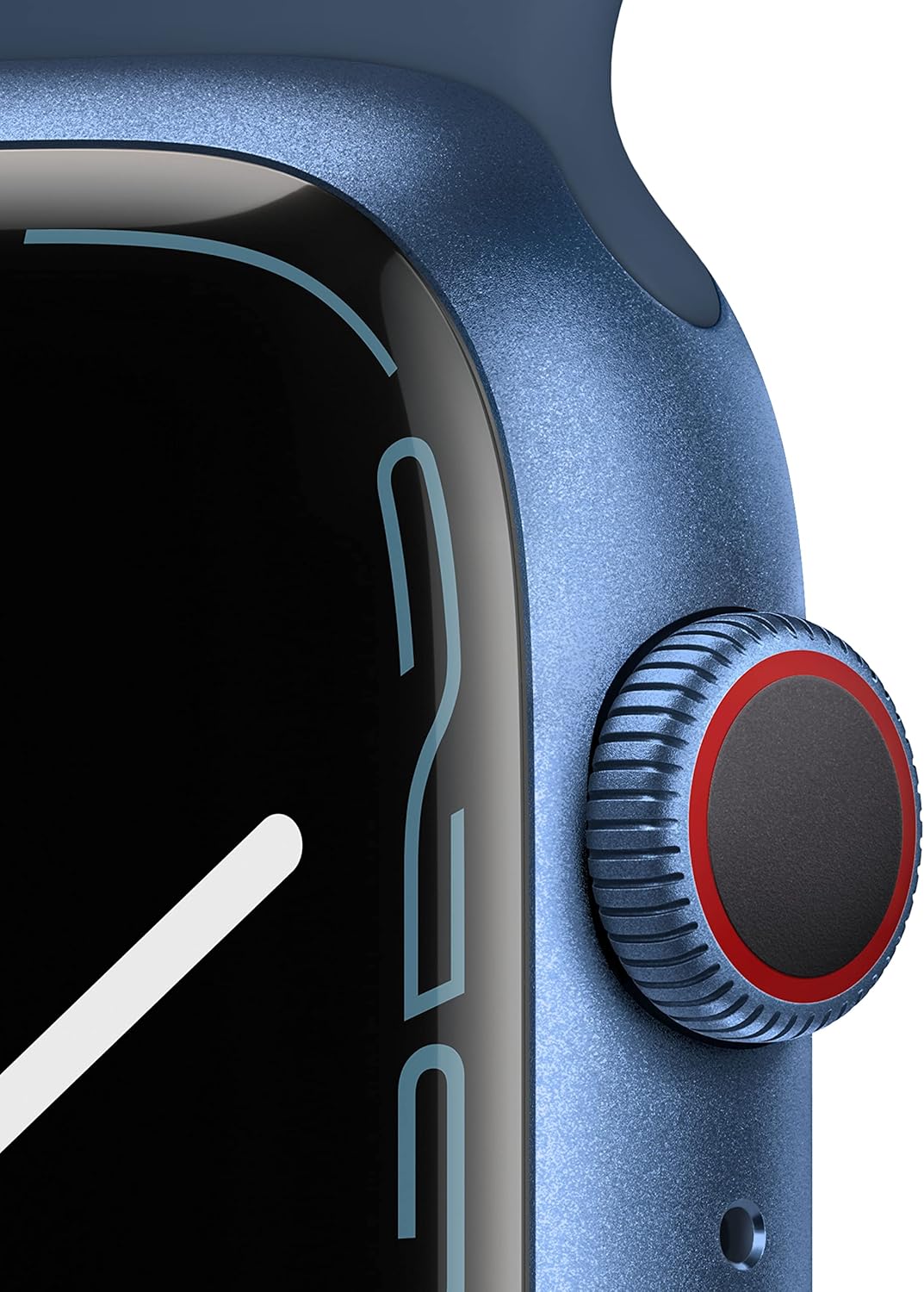Apple Watch Series 7 [GPS + Cellular 45mm] Smart watch w/Blue Aluminum Case with Abyss Blue Sport Band. Fitness Tracker, Blood Oxygen & ECG Apps, Always-On Retina Display, Water Resistant AppleCare
